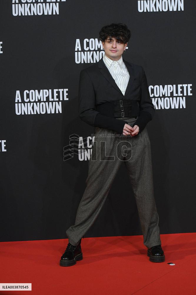 A Complete Unknown Premiere in Rome - Italy
