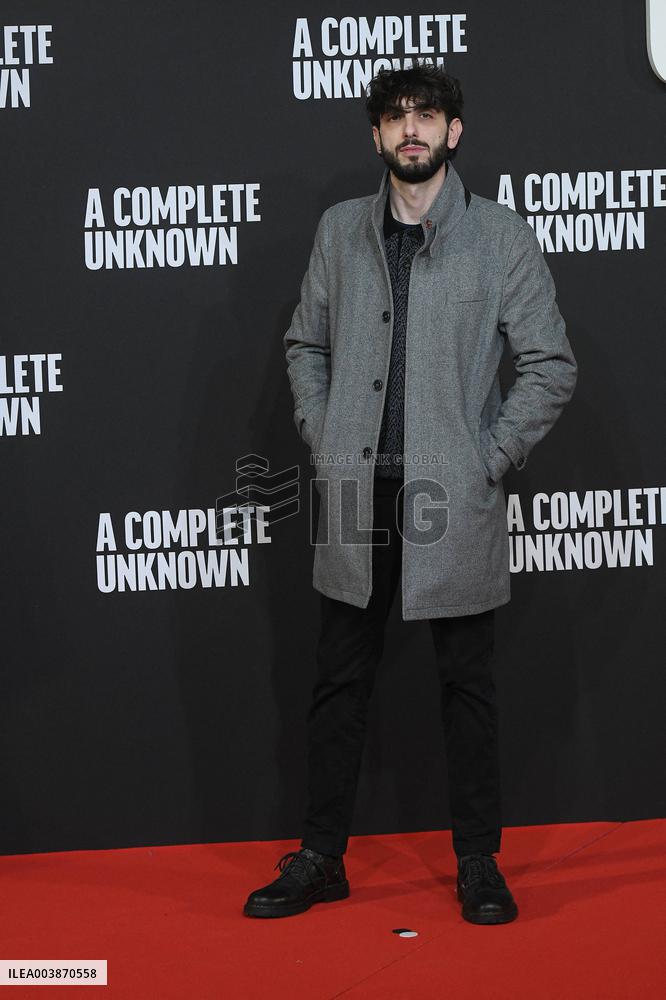 A Complete Unknown Premiere in Rome - Italy