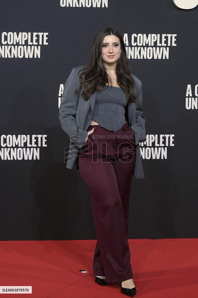 A Complete Unknown Premiere in Rome - Italy