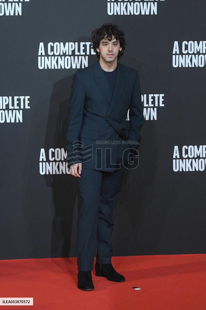 A Complete Unknown Premiere in Rome - Italy