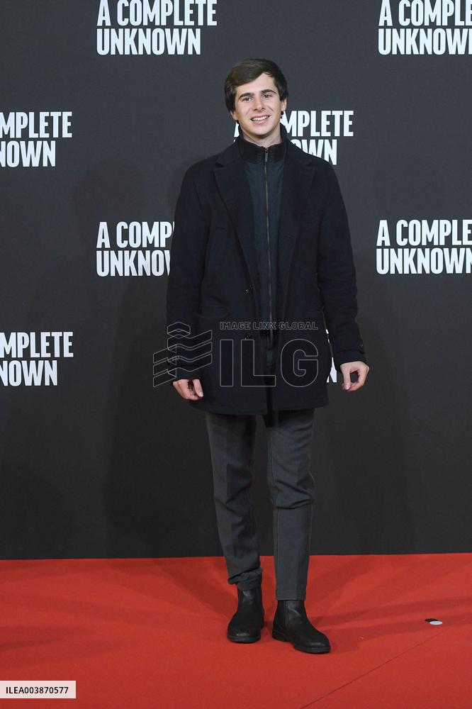 A Complete Unknown Premiere in Rome - Italy