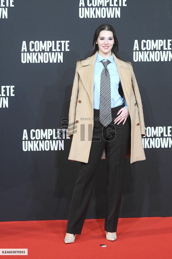 A Complete Unknown Premiere in Rome - Italy