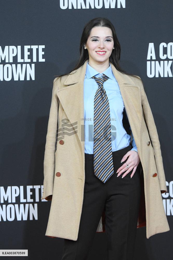 A Complete Unknown Premiere in Rome - Italy