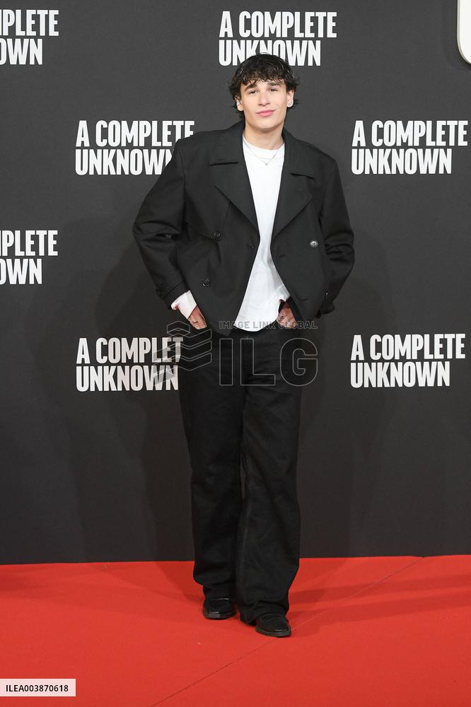 A Complete Unknown Premiere in Rome - Italy