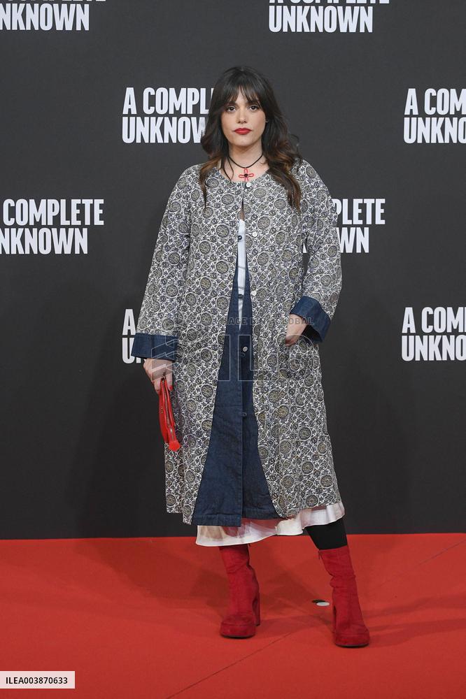 A Complete Unknown Premiere in Rome - Italy