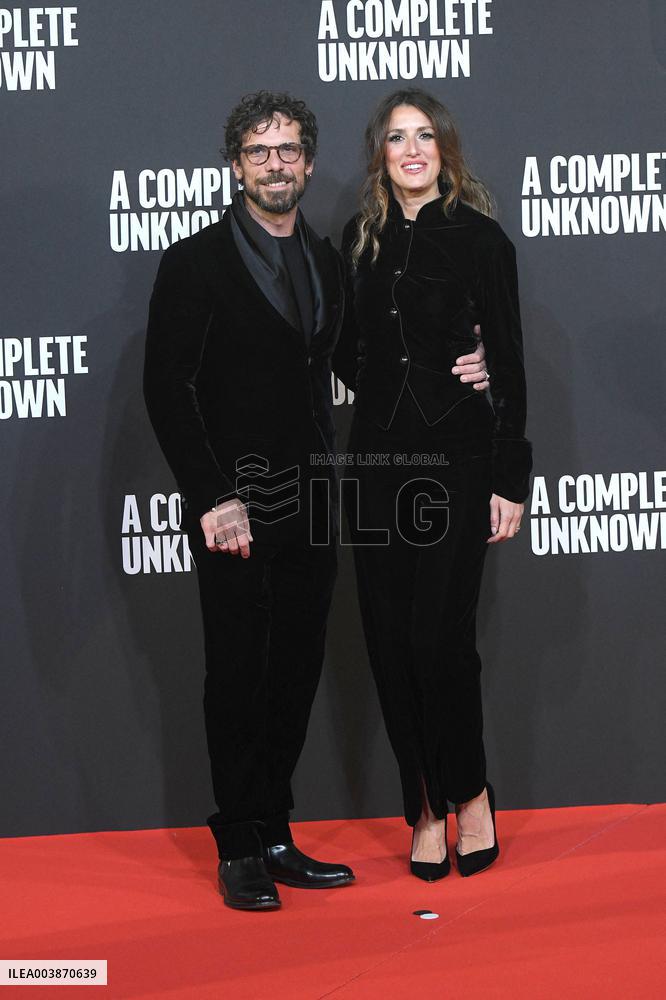 A Complete Unknown Premiere in Rome - Italy