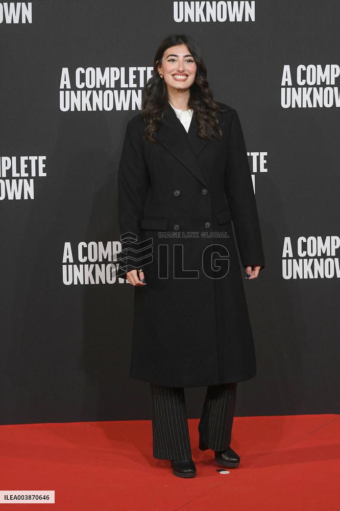A Complete Unknown Premiere in Rome - Italy
