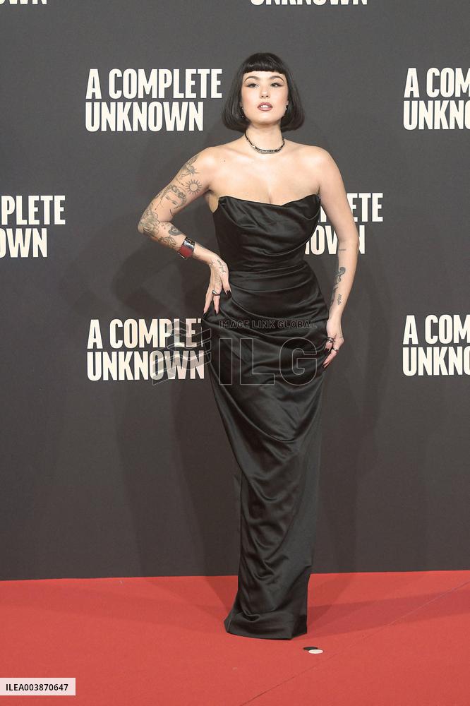 A Complete Unknown Premiere in Rome - Italy