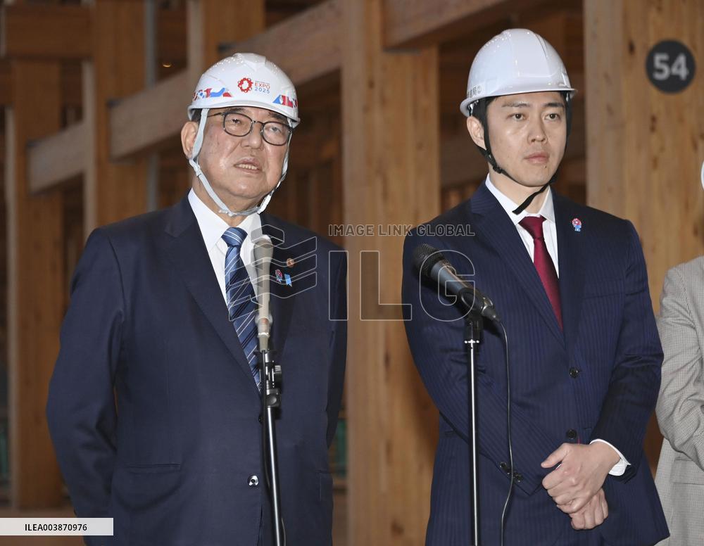 Japan PM Ishiba visits World Expo site