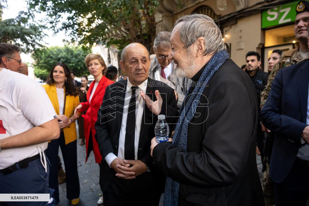 French President Macron Visits Lebanon - Beirut
