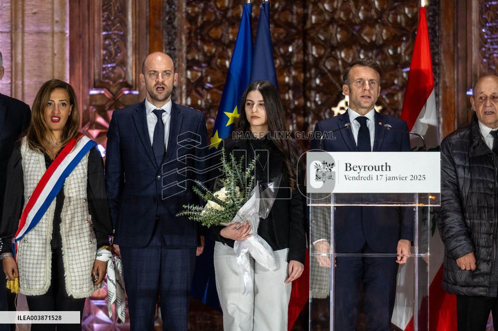 French President Macron Visits Lebanon - Beirut