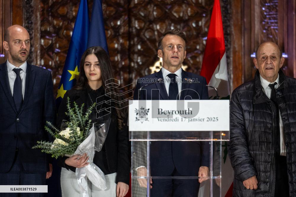 French President Macron Visits Lebanon - Beirut