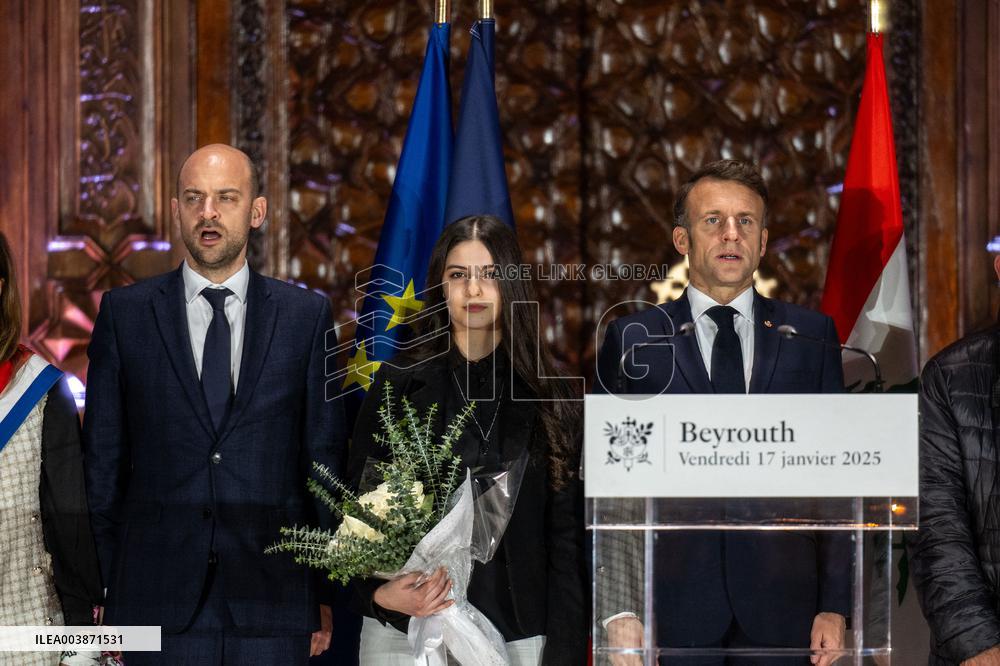 French President Macron Visits Lebanon - Beirut