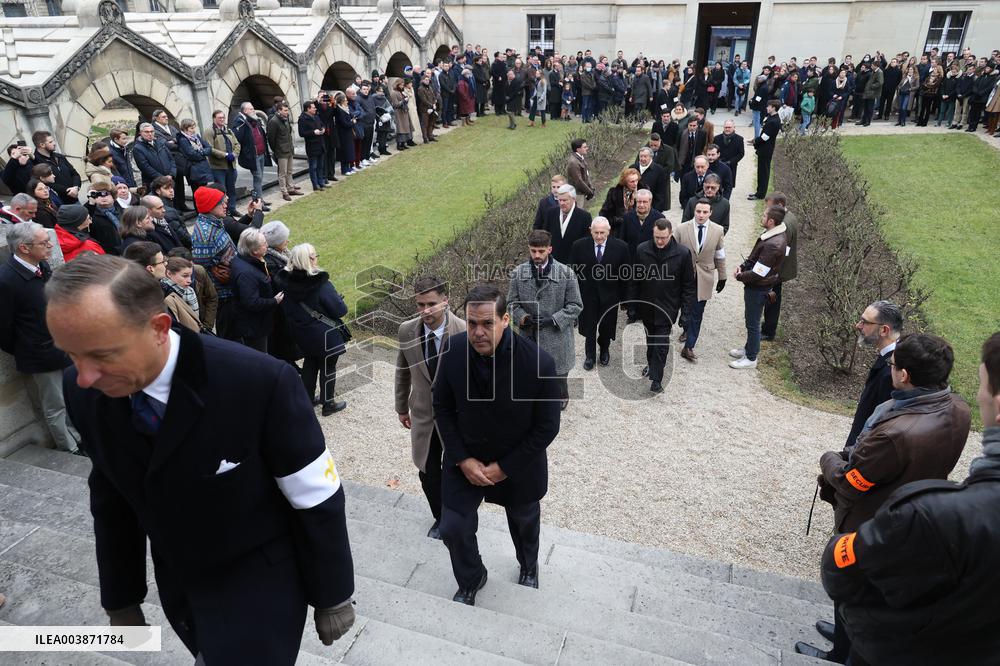 Exclusive - Louis Alphonse Of Bourbon At A Mass In Honor Of Louis Xvi - Paris