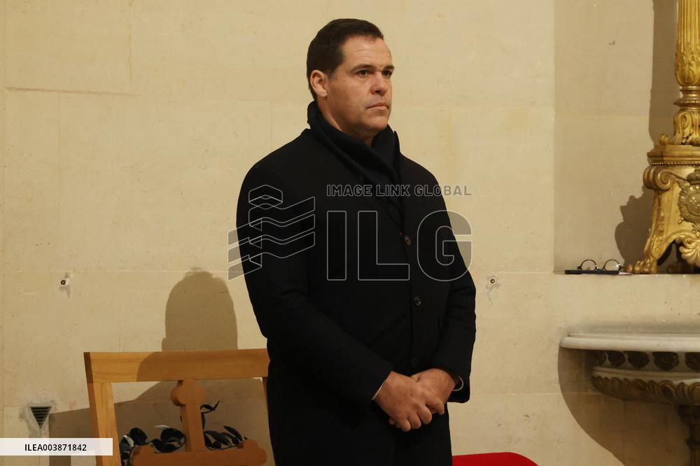 Exclusive - Louis Alphonse Of Bourbon At A Mass In Honor Of Louis Xvi - Paris