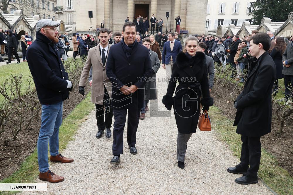 Exclusive - Louis Alphonse Of Bourbon At A Mass In Honor Of Louis Xvi - Paris