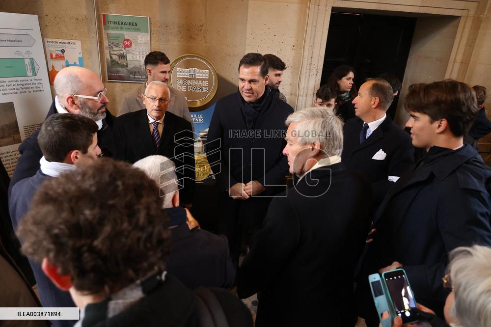 Exclusive - Louis Alphonse Of Bourbon At A Mass In Honor Of Louis Xvi - Paris