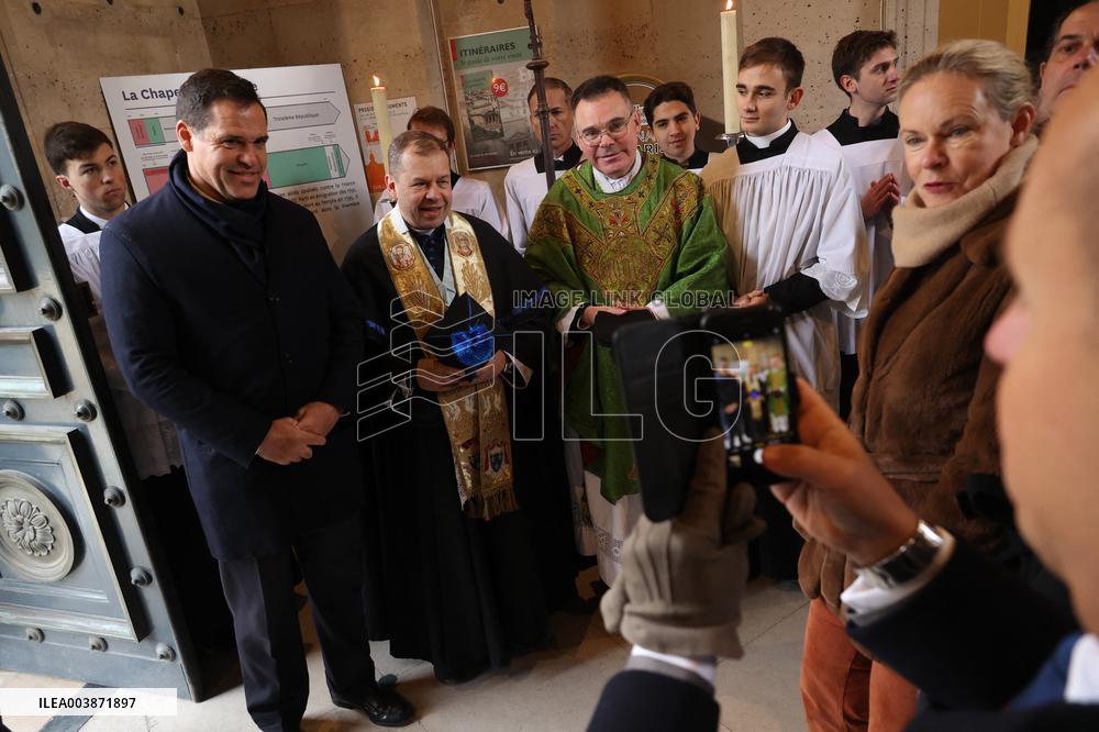 Exclusive - Louis Alphonse Of Bourbon At A Mass In Honor Of Louis Xvi - Paris