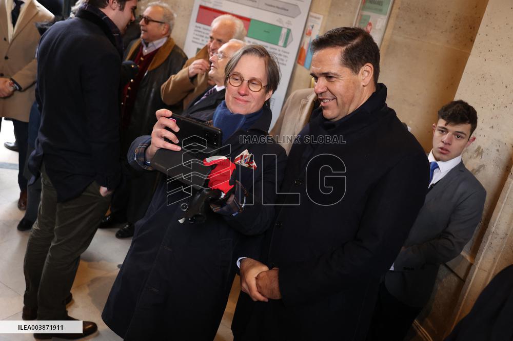 Exclusive - Louis Alphonse Of Bourbon At A Mass In Honor Of Louis Xvi - Paris