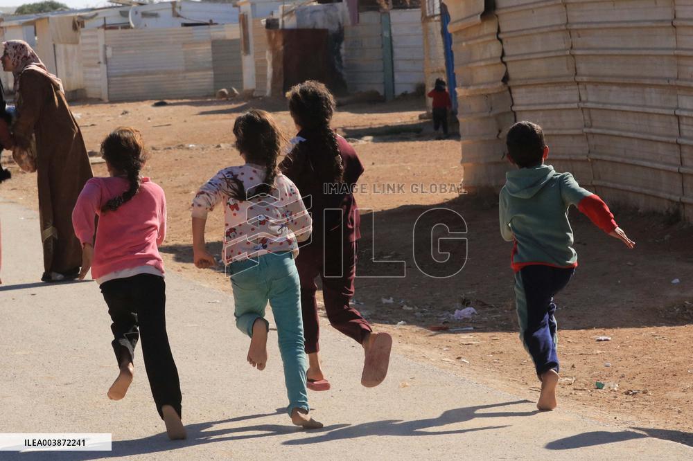 Syrian Refugees In Zaatari Refugee Camp - Jordan