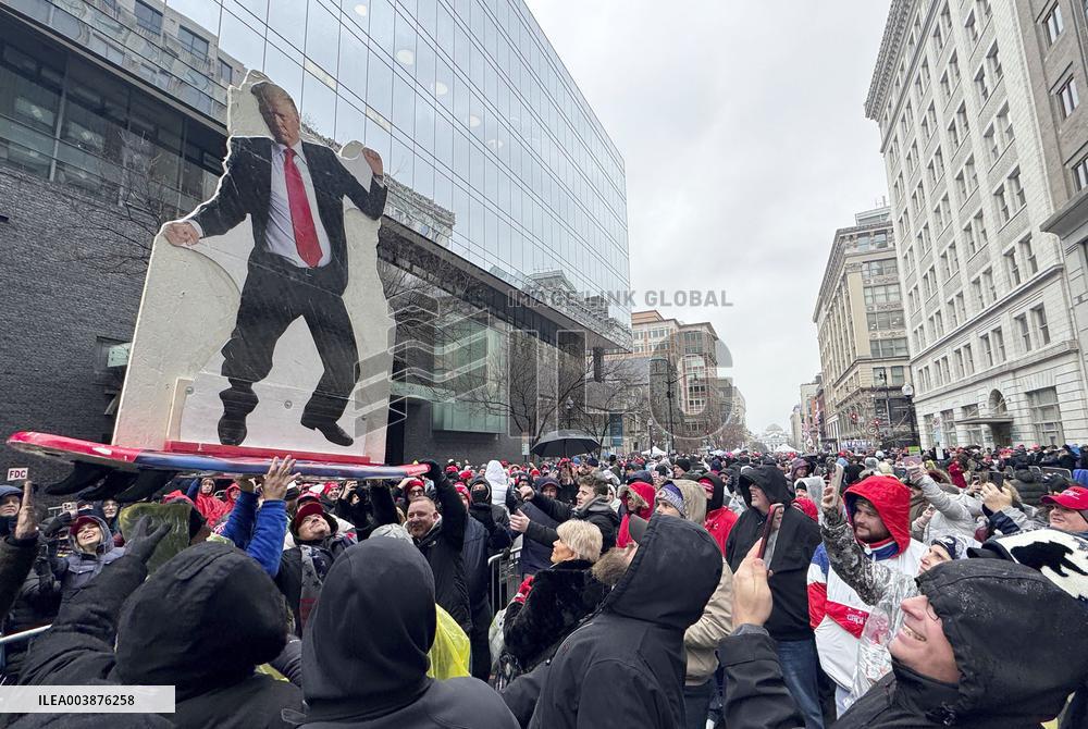 Eve of Donald Trump's inauguration as U.S. president
