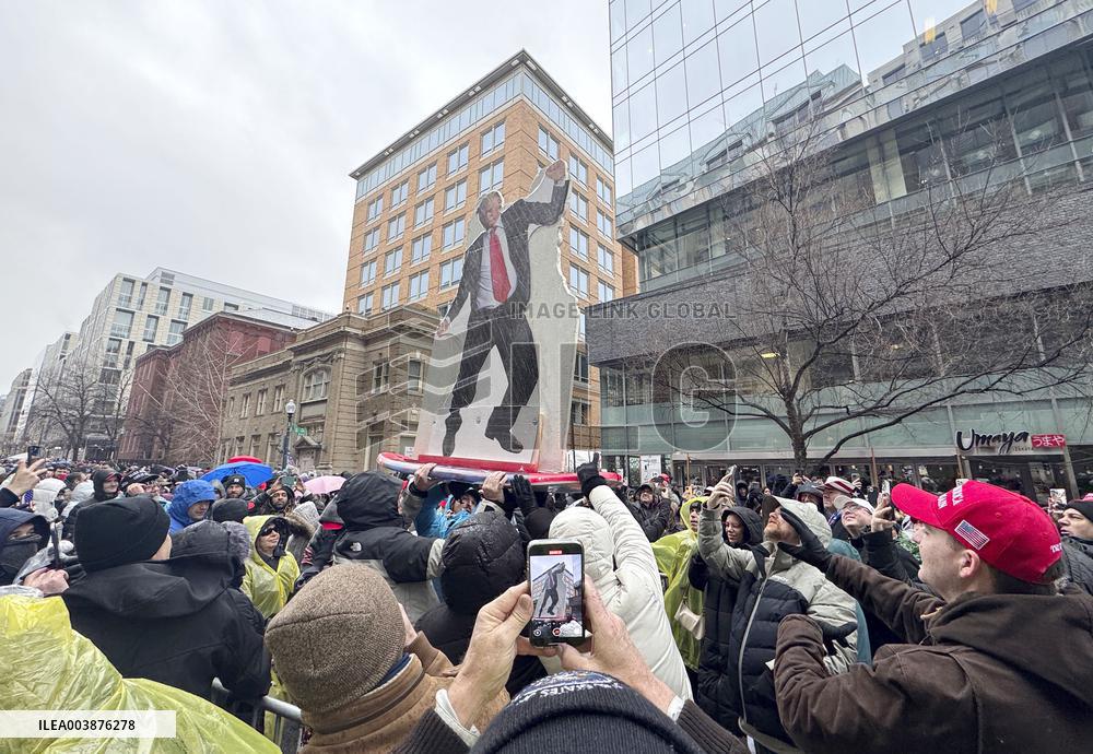Eve of Donald Trump's inauguration as U.S. president