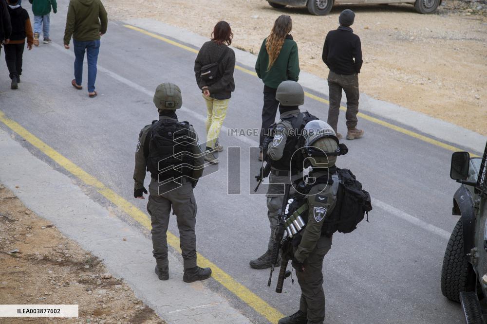 Israeli Occupation Forces Suppressed Palestinian Worshipers Near Mount Sbeih