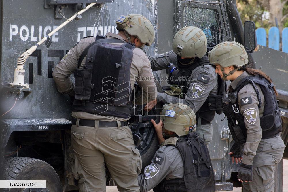 Israeli Occupation Forces Suppressed Palestinian Worshipers Near Mount Sbeih