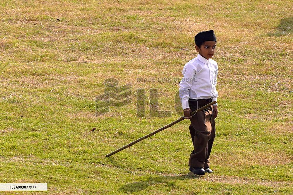 RSS Members Take Part In A Route-March In Ajmer - India