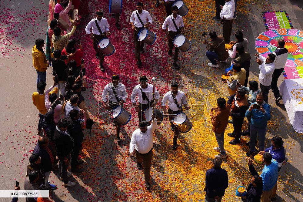 RSS Members Take Part In A Route-March In Ajmer - India