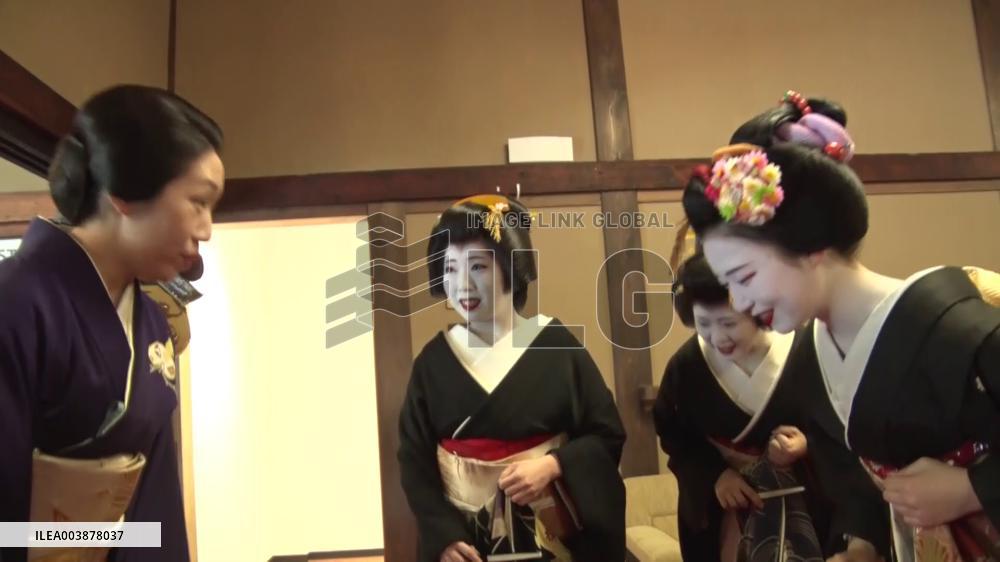 Geiko, maiko in Kyoto start work in 2025