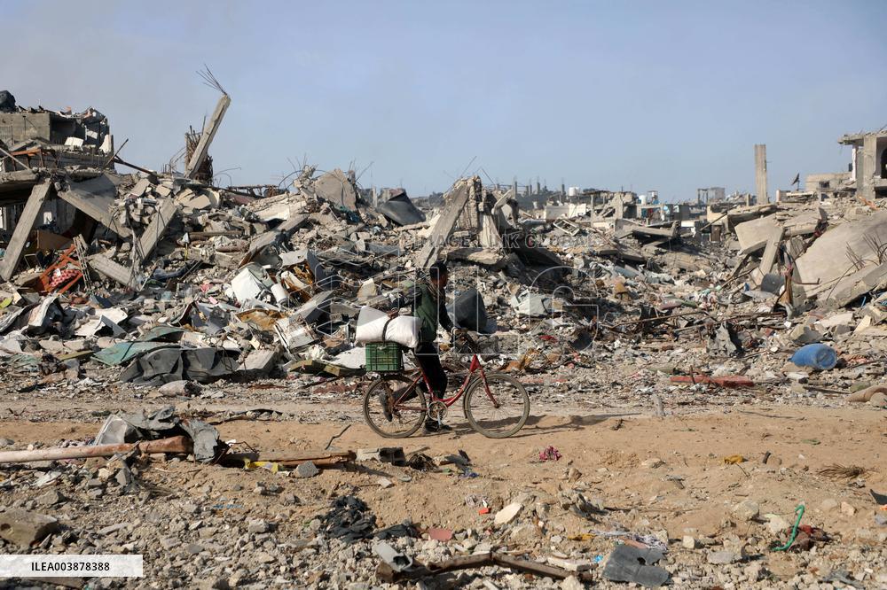 Damaged Houses After Israeli Airstrikes In The Southern Gaza Strip City Of Rafah