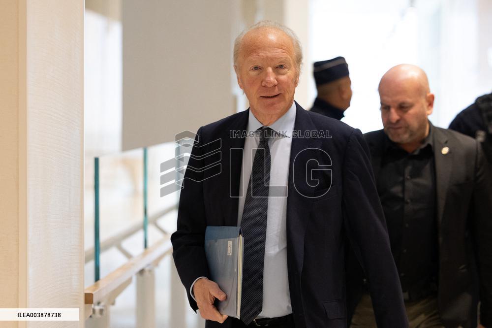 Nicolas Sarkozy trial for illegal campaign financing from Lybia - Paris