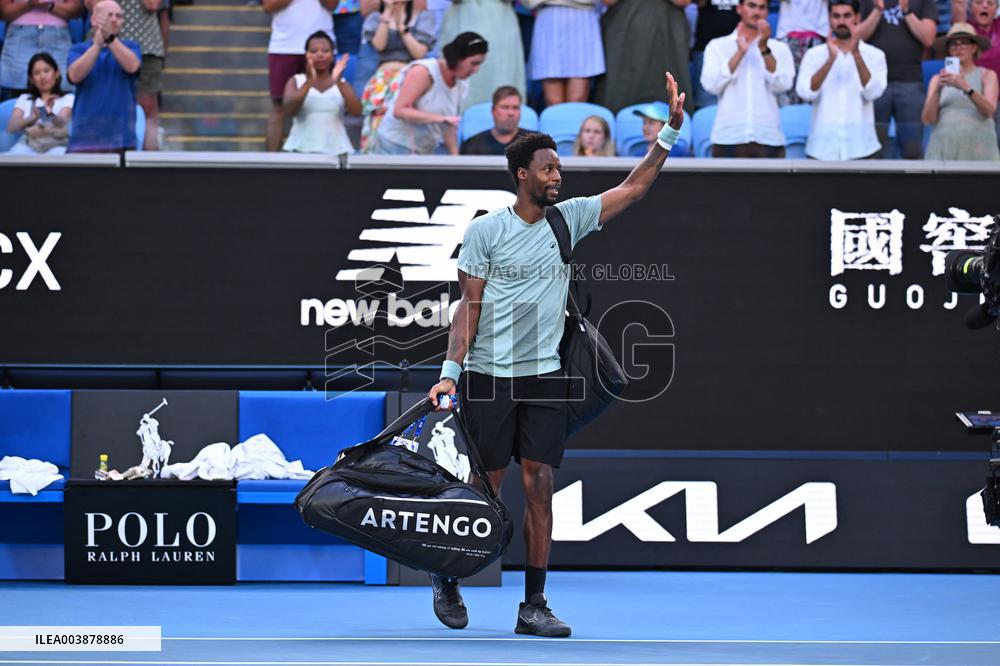 Australian Open - Gael Monfils Retires Against Ben Shelton - Round 4