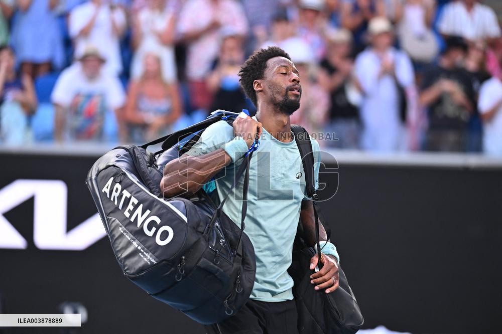 Australian Open - Gael Monfils Retires Against Ben Shelton - Round 4