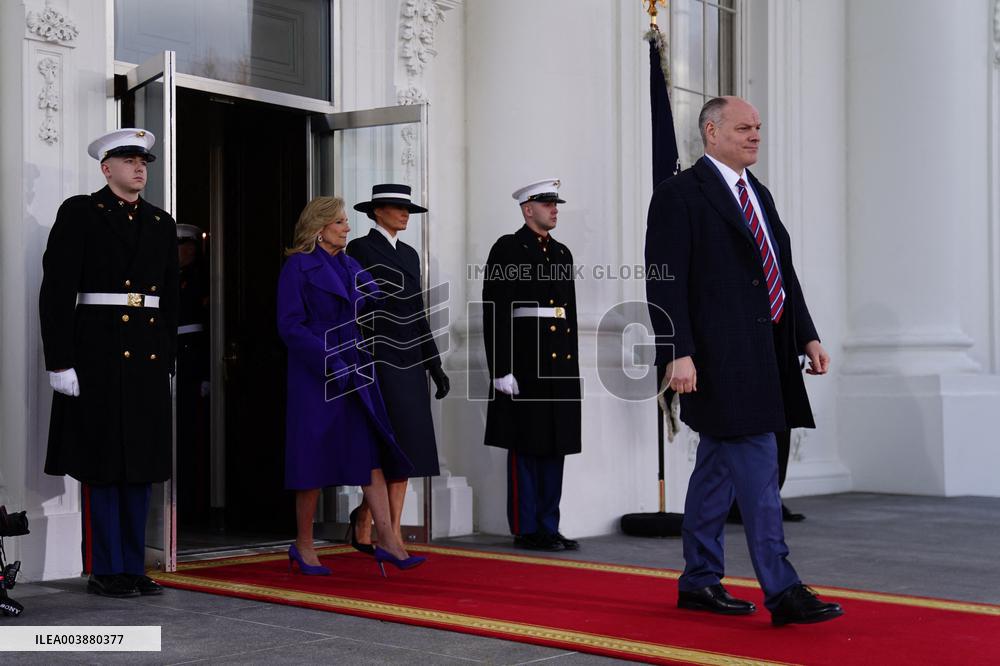 Joe Biden And Donald Trump Exit White House At Trump’s Inauguration