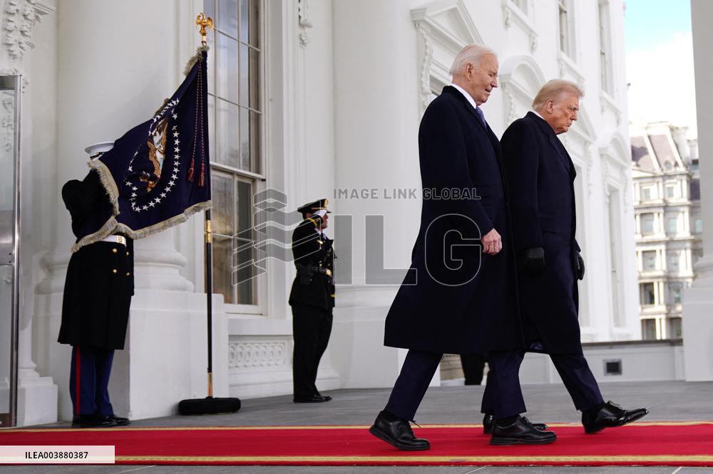 Joe Biden And Donald Trump Exit White House At Trump’s Inauguration
