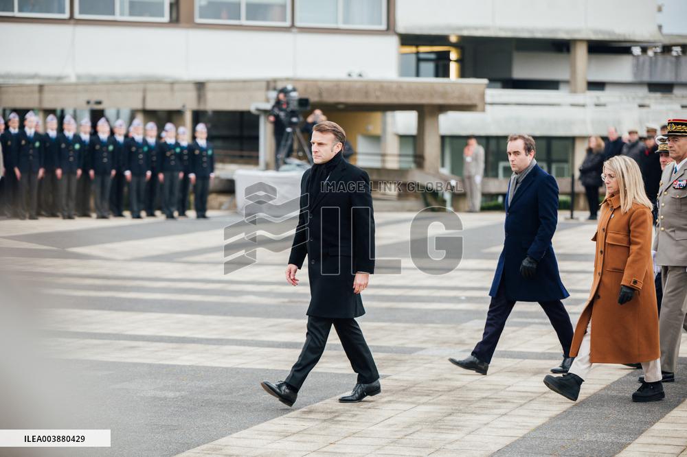 President Macron Presents Wishes To French Armies - France