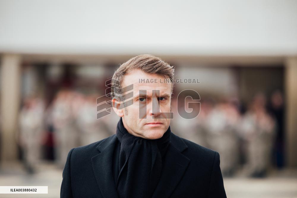 President Macron Presents Wishes To French Armies - France