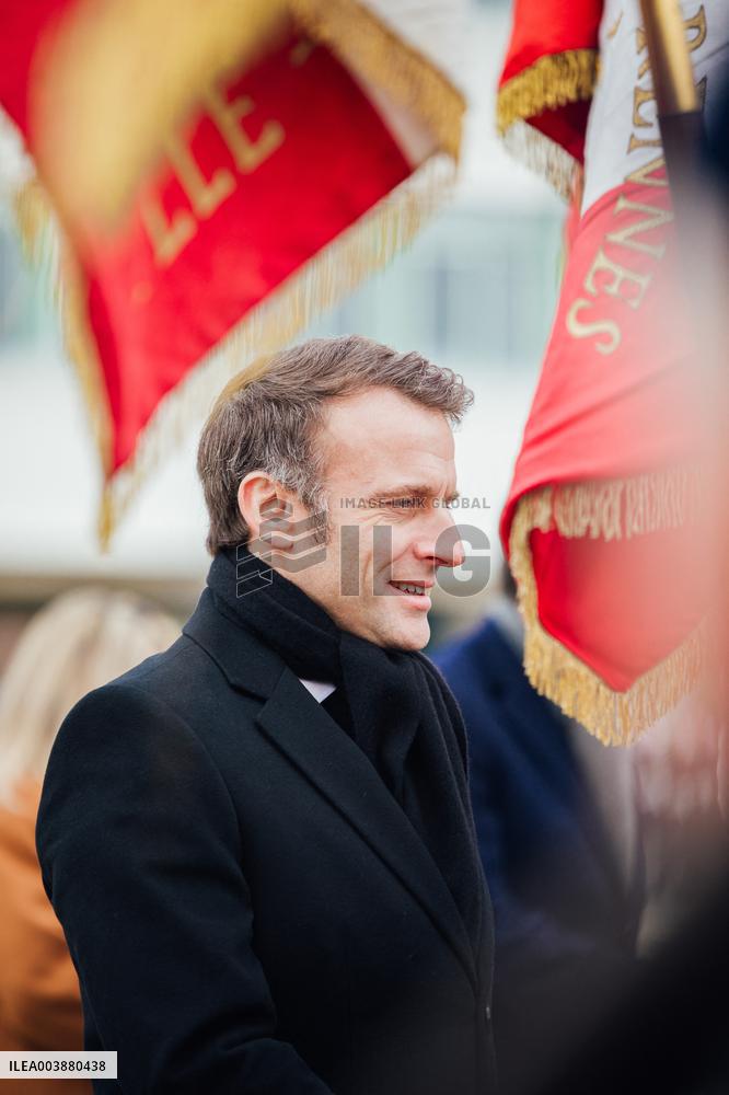 President Macron Presents Wishes To French Armies - France