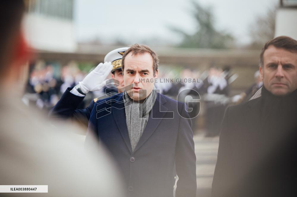 President Macron Presents Wishes To French Armies - France