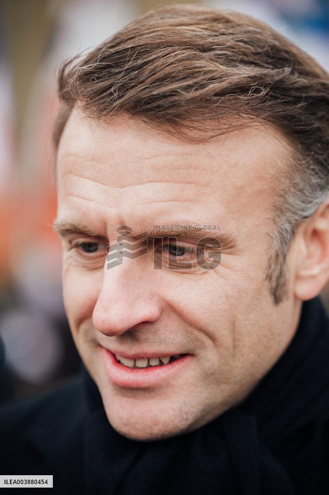 President Macron Presents Wishes To French Armies - France