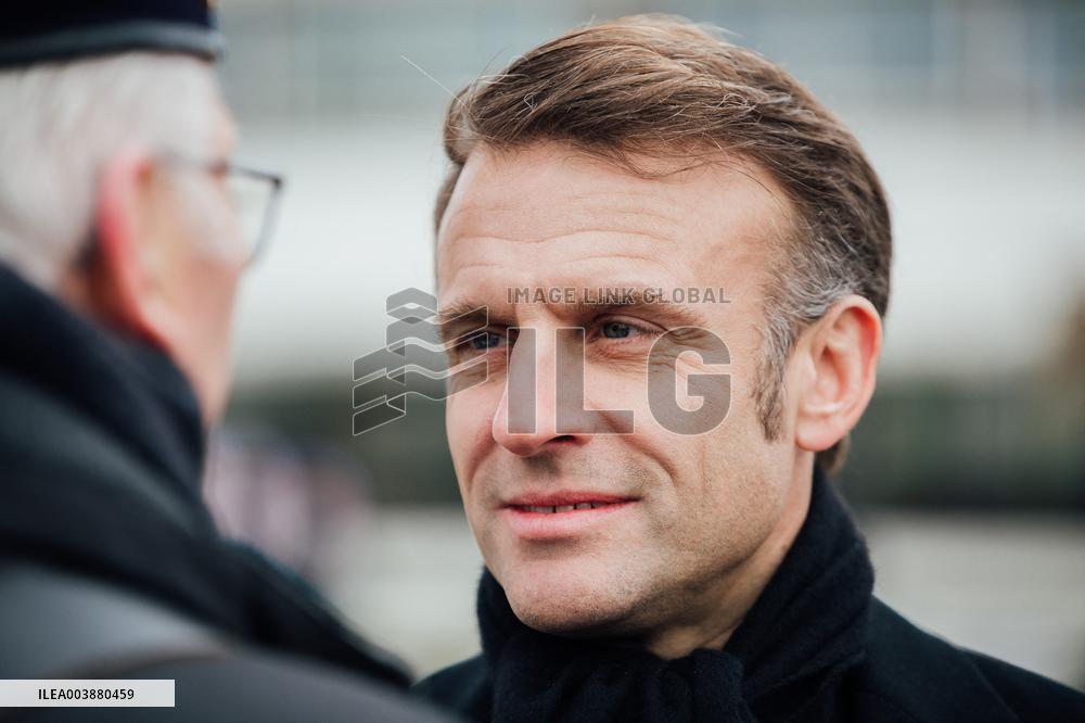 President Macron Presents Wishes To French Armies - France