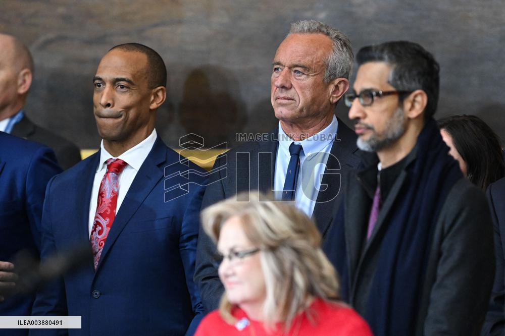 Trump and Vance Swearing-In At Capitol - USA