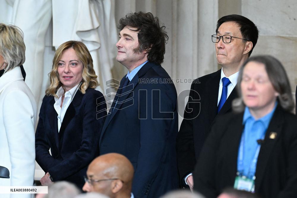 Trump and Vance Swearing-In At Capitol - USA