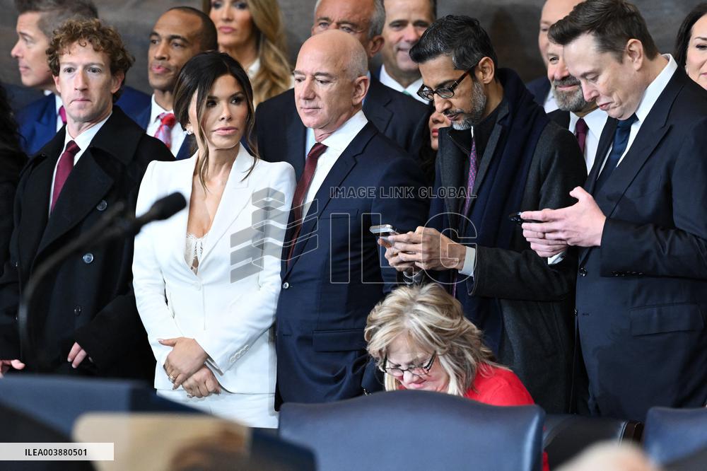 Trump and Vance Swearing-In At Capitol - USA