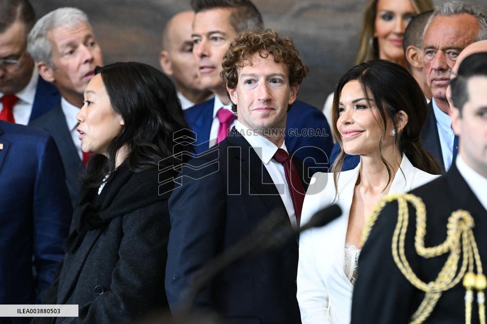 Trump and Vance Swearing-In At Capitol - USA