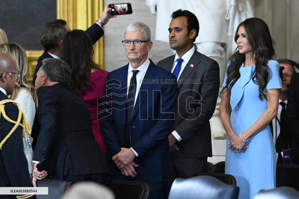 Trump and Vance Swearing-In At Capitol - USA