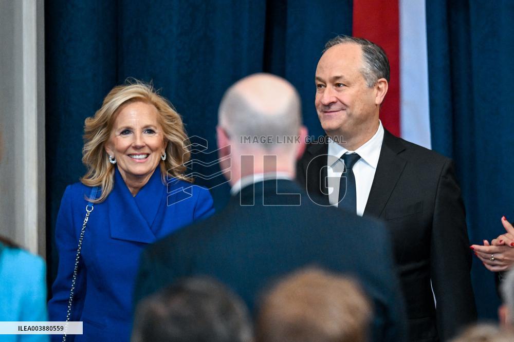 Trump and Vance Swearing-In at the US Capitol