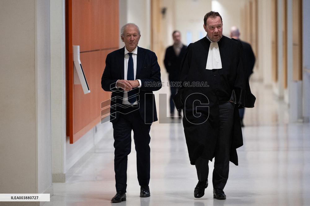 Nicolas Sarkozy trial for illegal campaign financing from Lybia - Paris